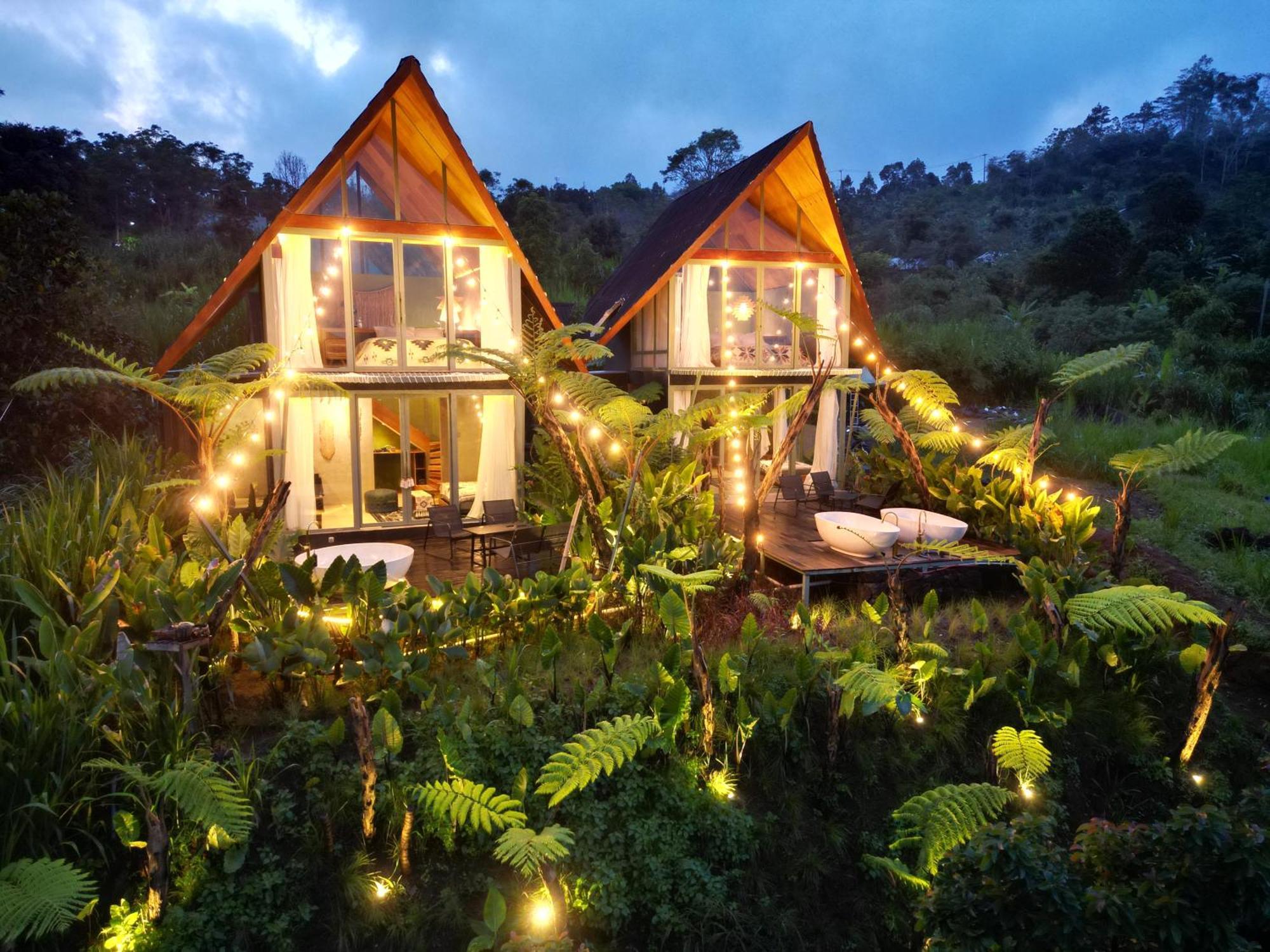 Black Wood Cabin Kintamani Extérieur photo